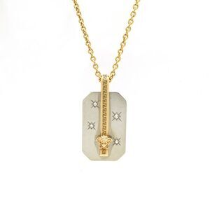 Versace Medusa Necklace Metal Rhinestone